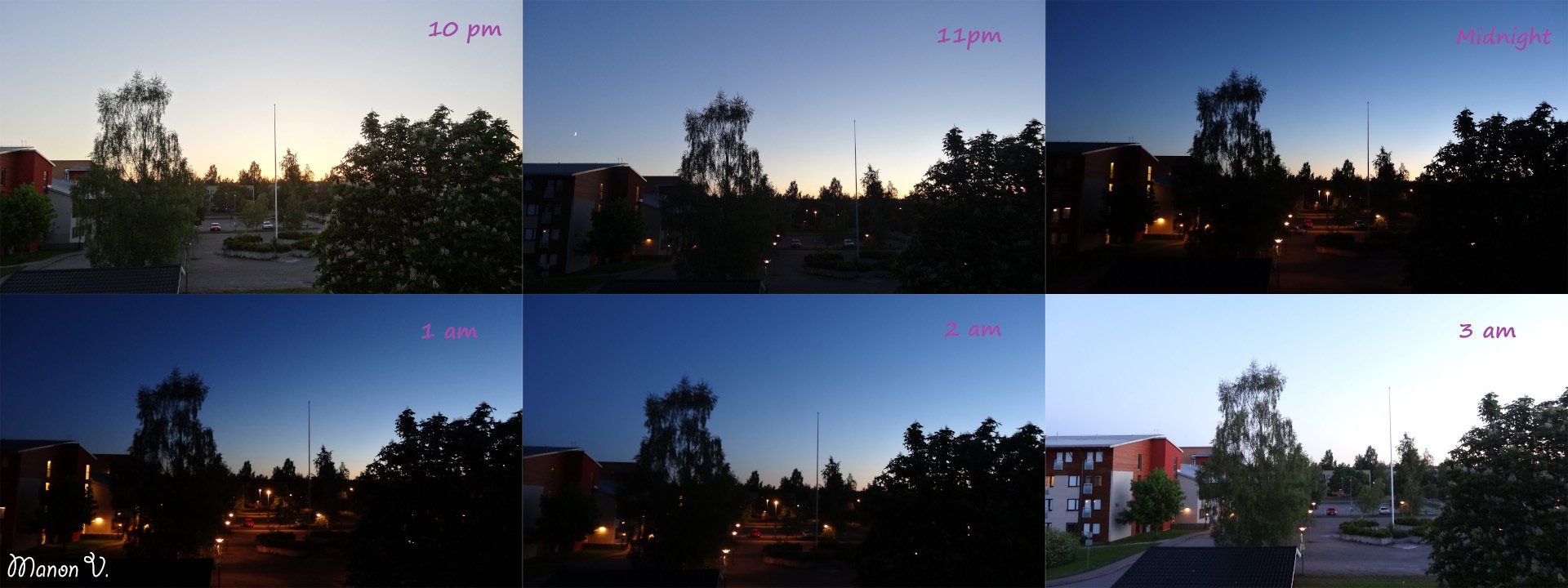 Pas de nuit en été en Suède Pas de nuit en été en Suède