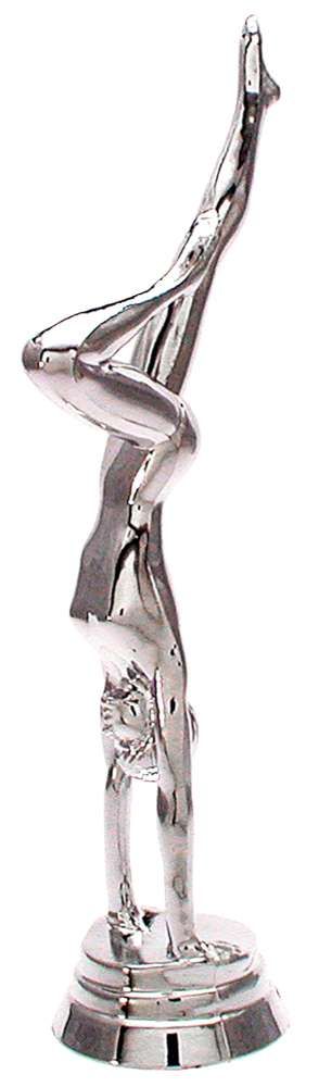 Schraubfigur Turnen in Silber