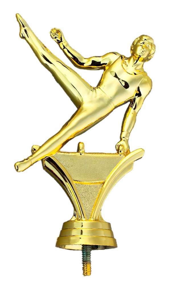 Schraubfigur Turnen in Gold