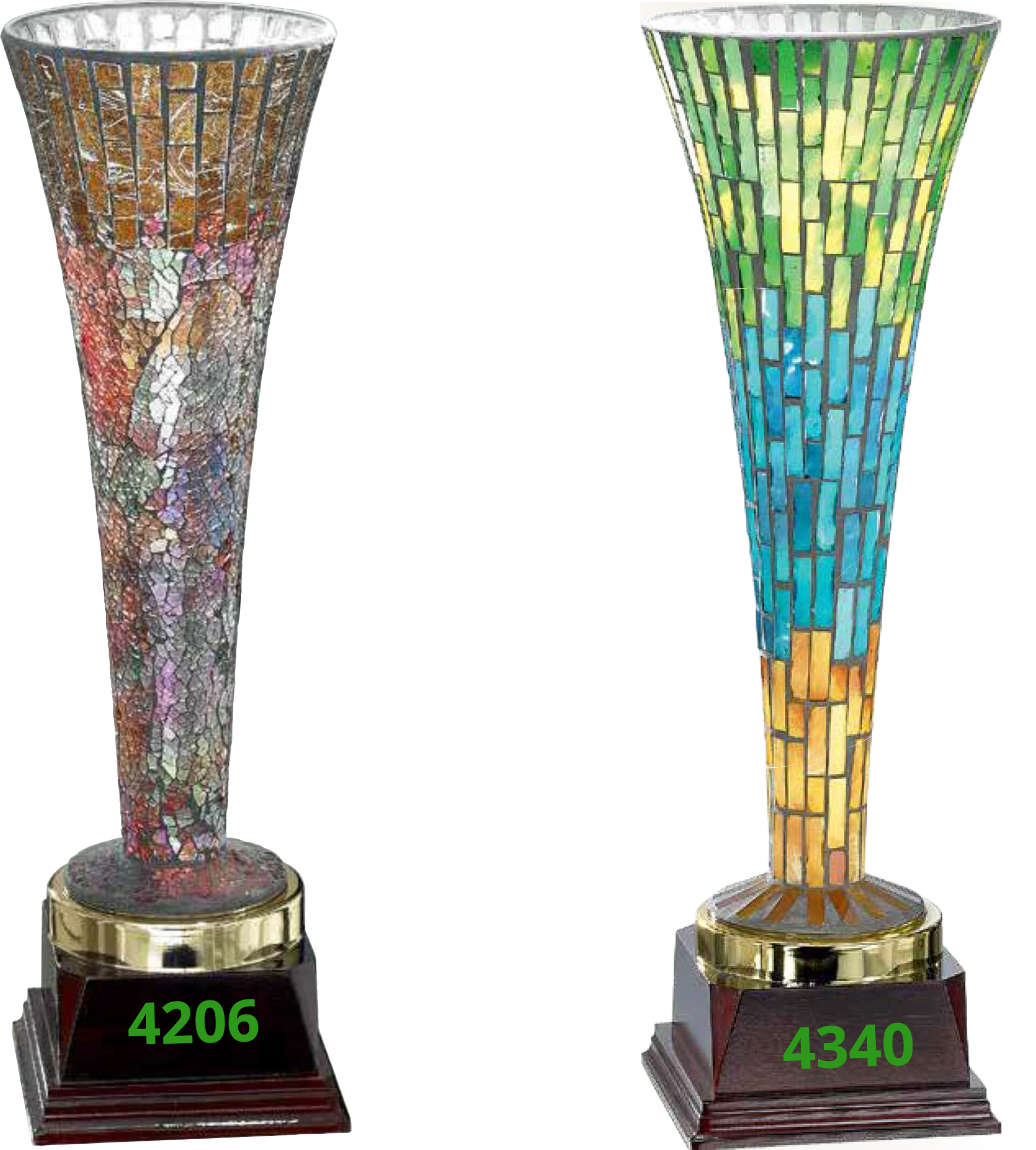 Glastrophäen im Muranostil