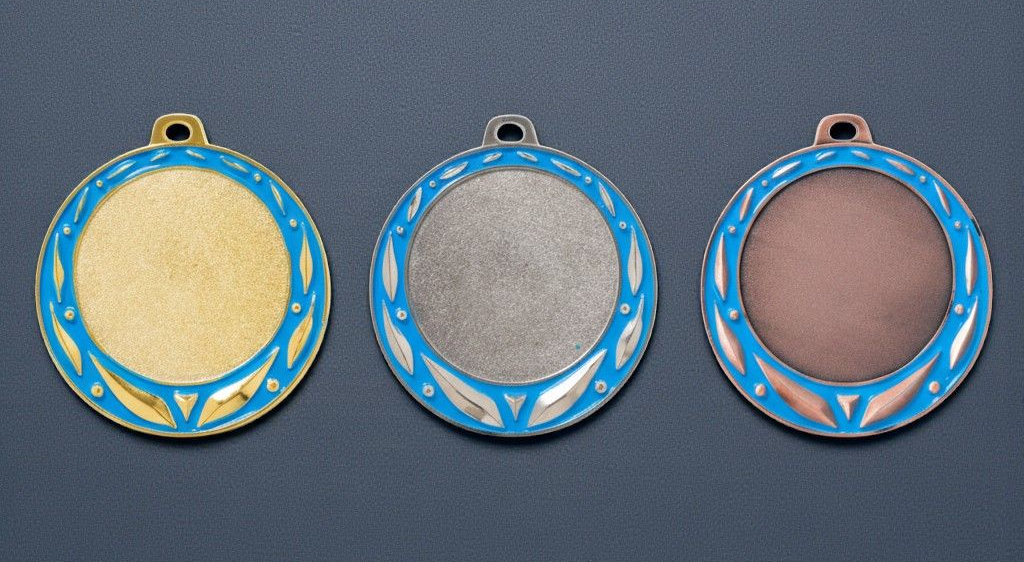 Medaillen gold silber bronze