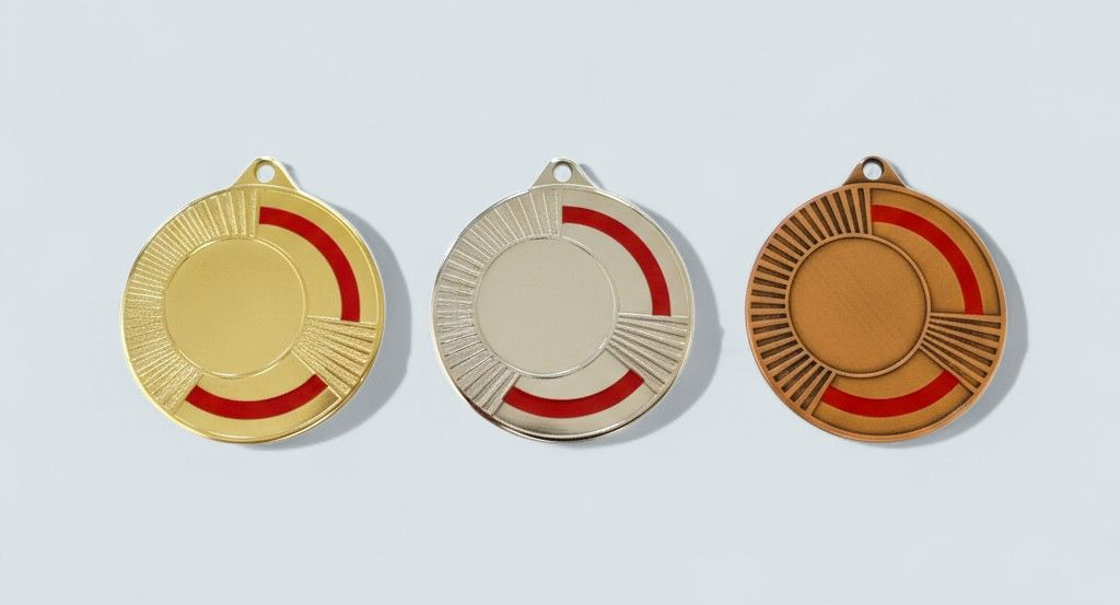 Medaillen gold silber bronze