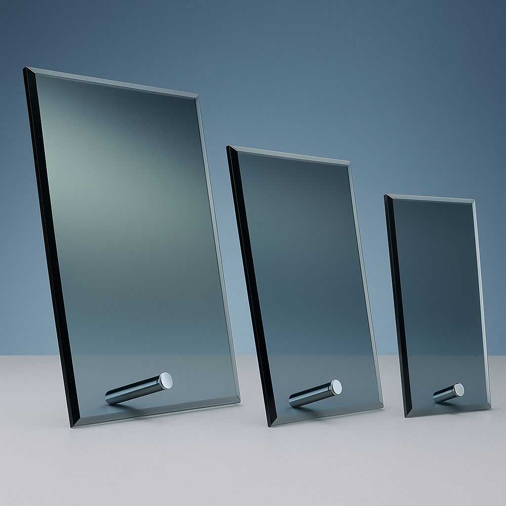 Schwarze Glastrophäe