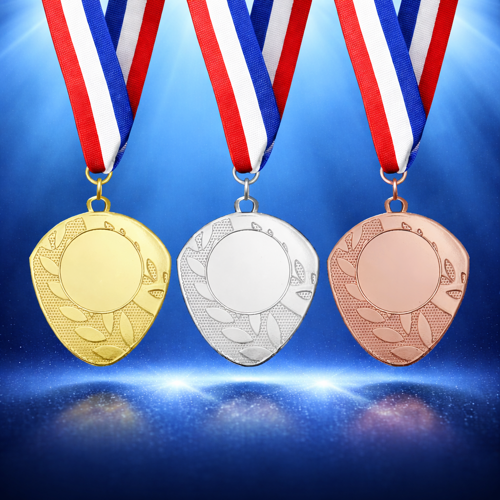 Medaillen gold silber bronze