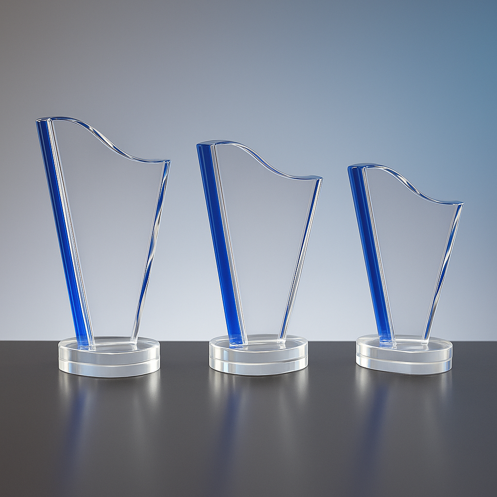 Kristallglastrophäe