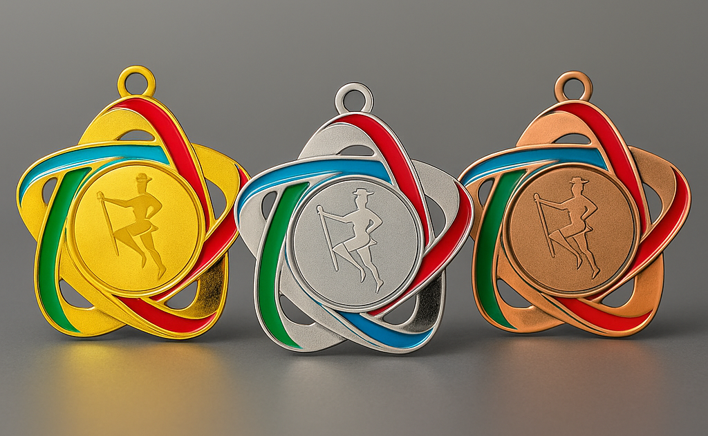 Medaillen gold silber bronze