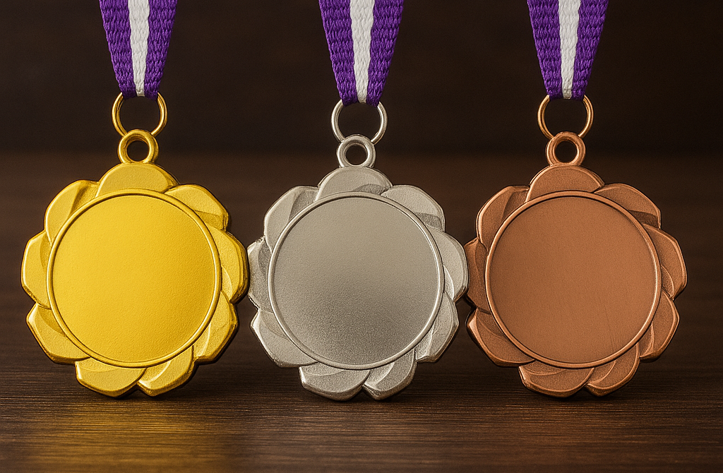 Medaillen gold silber bronze