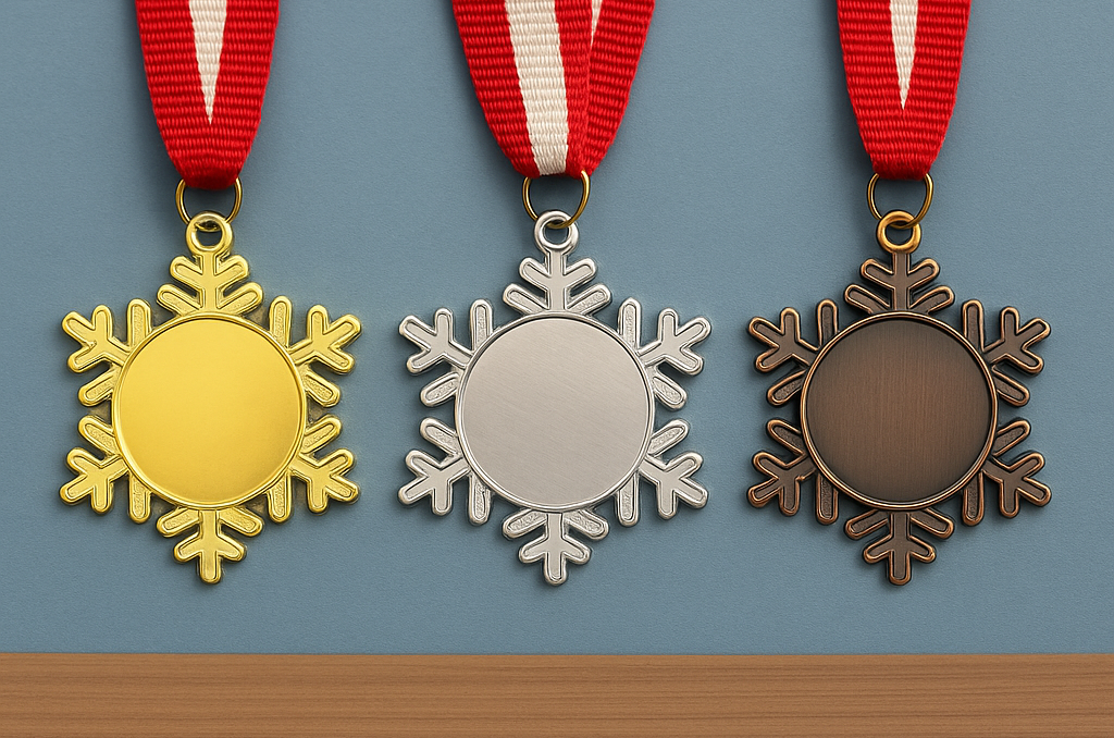 Medaillen gold silber bronze