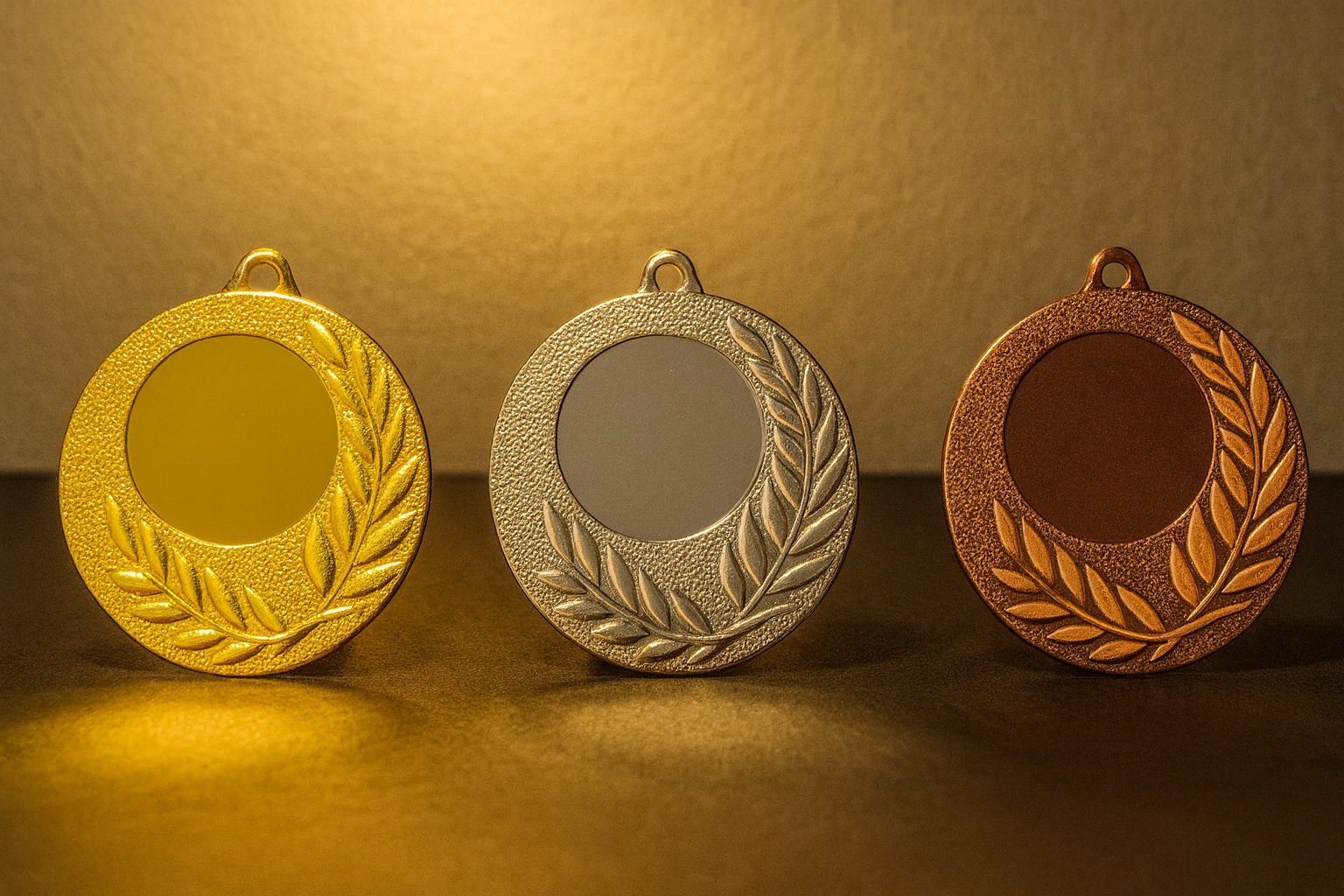 Medaillen gold silber bronze