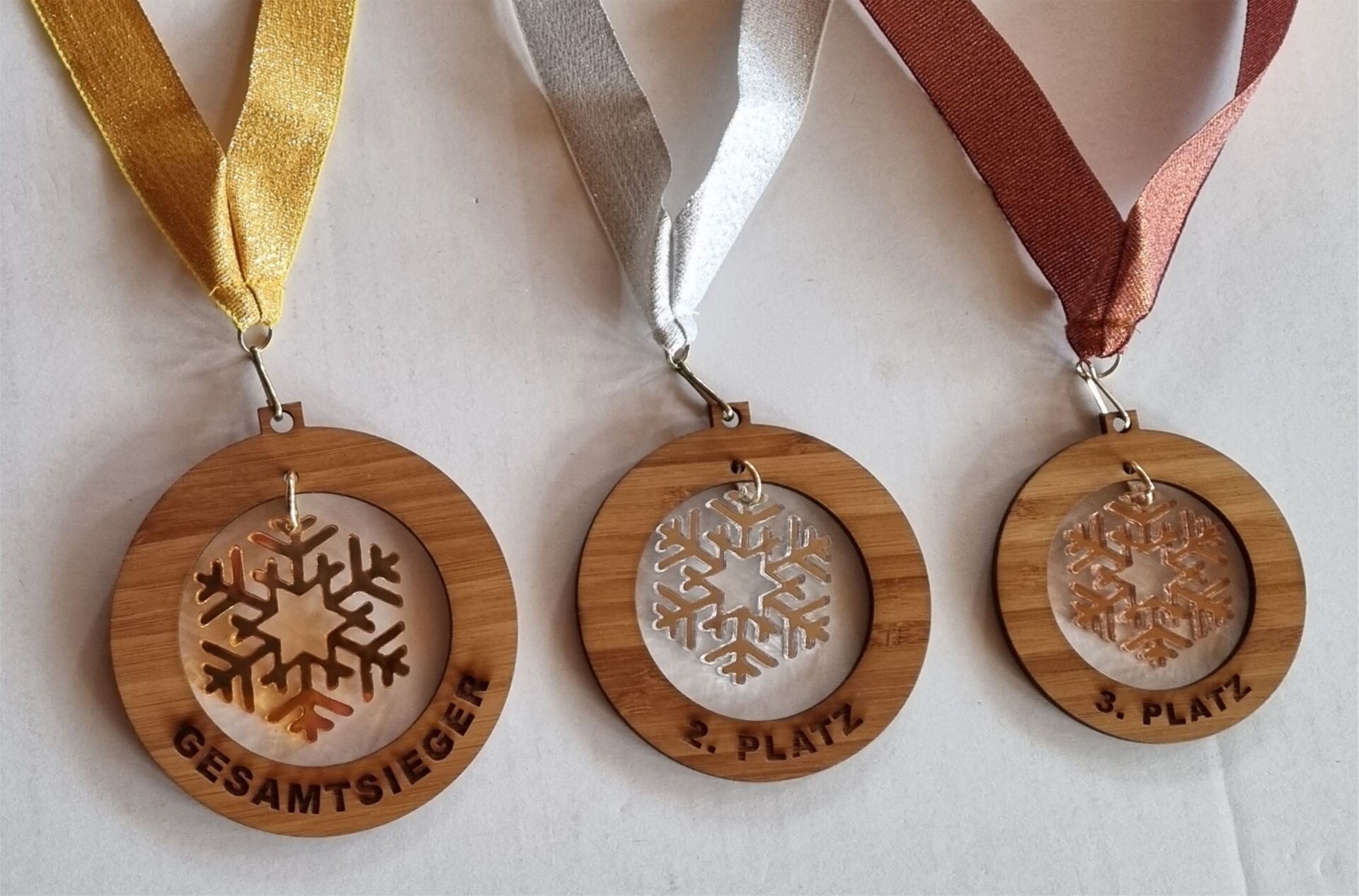 Sportmedaillen aus Holz