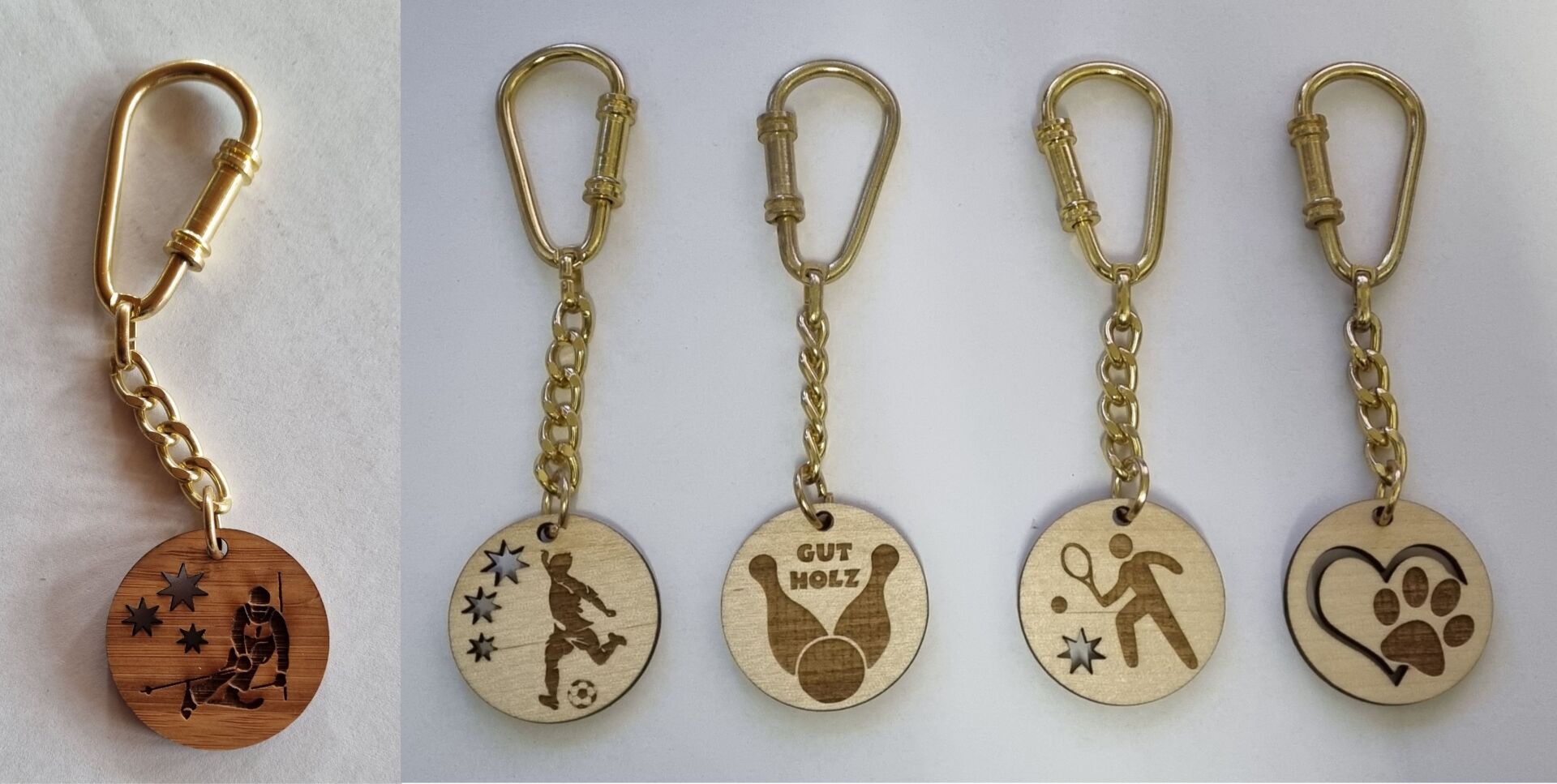 Schlüsselanhänger aus Holz