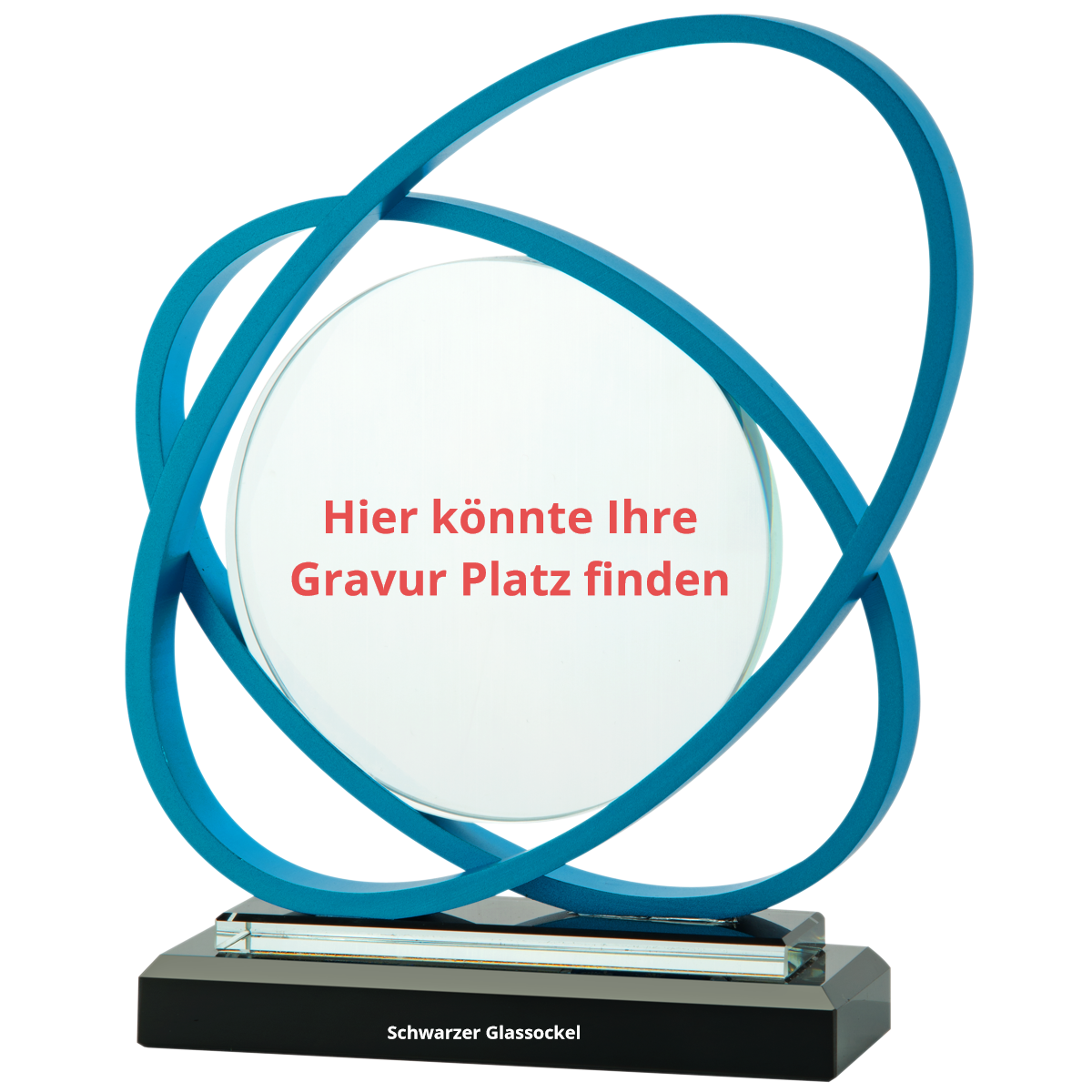 Metall-Glas-Trophäe