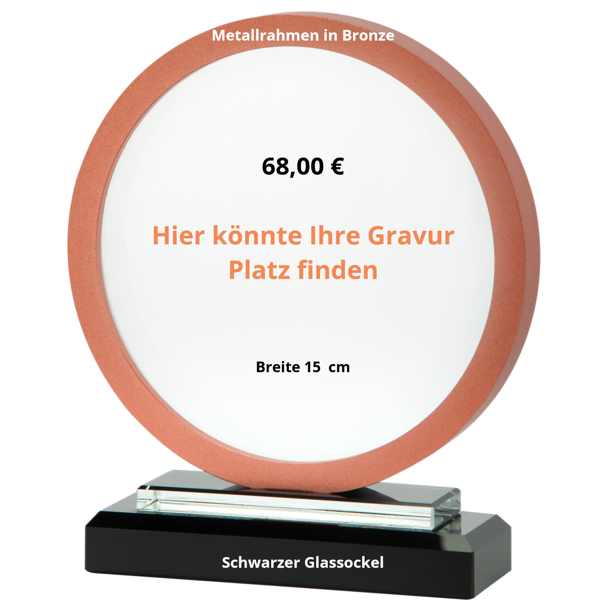 Metall Glas Trophäe