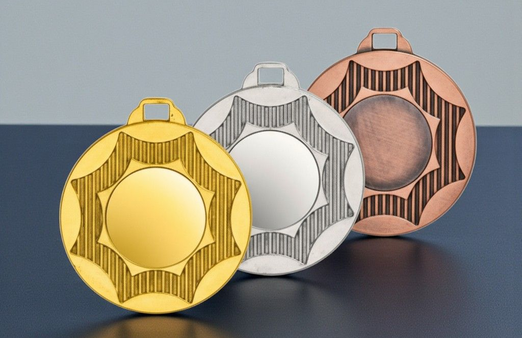Medaillen gold silber bronze