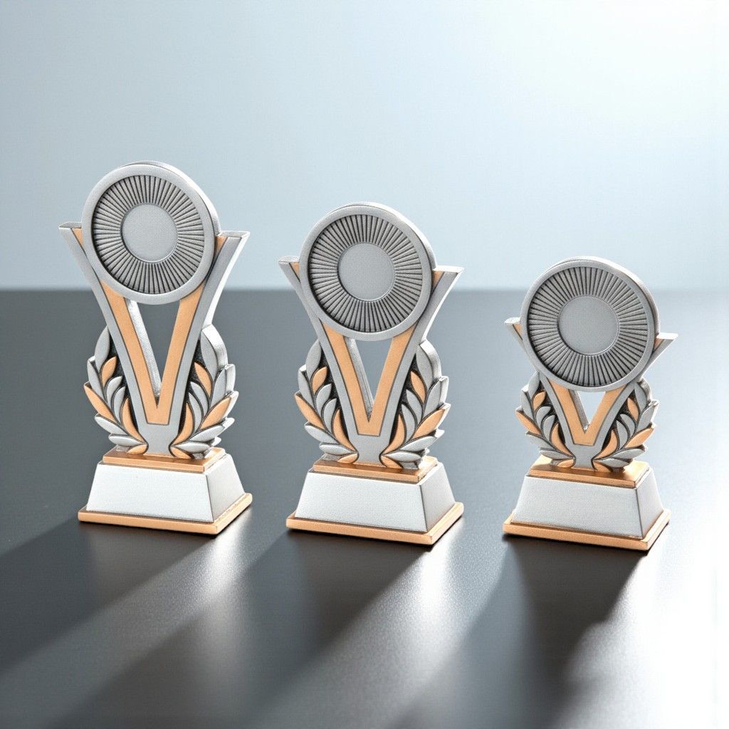 Resinfigur mit Emblemträger