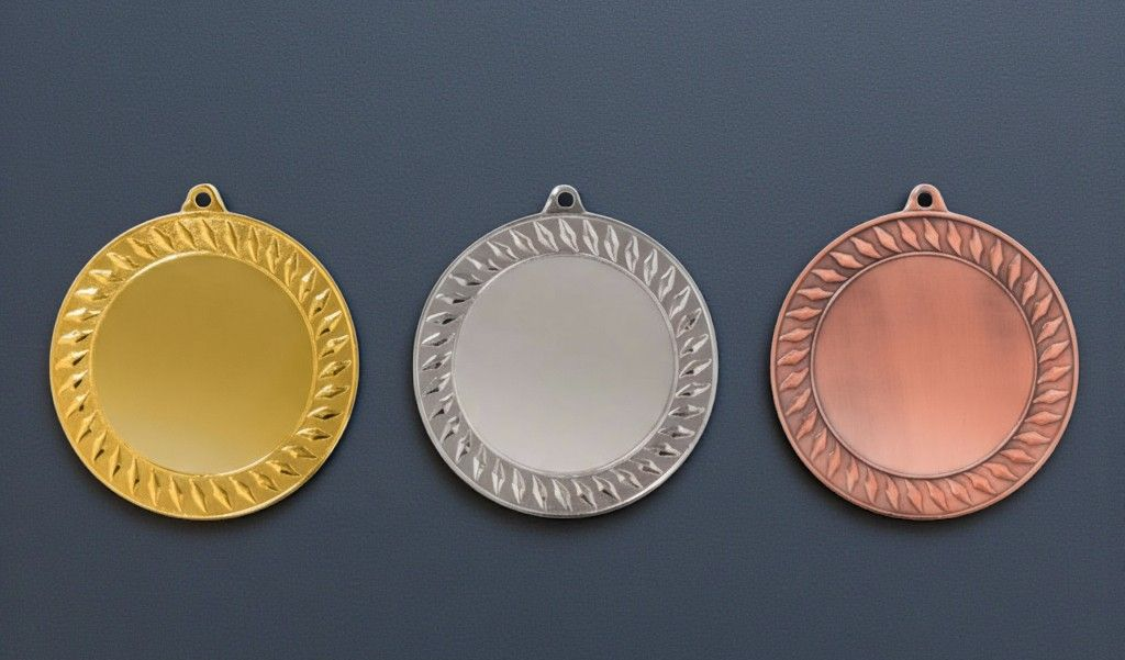 Medaillen gold silber bronze