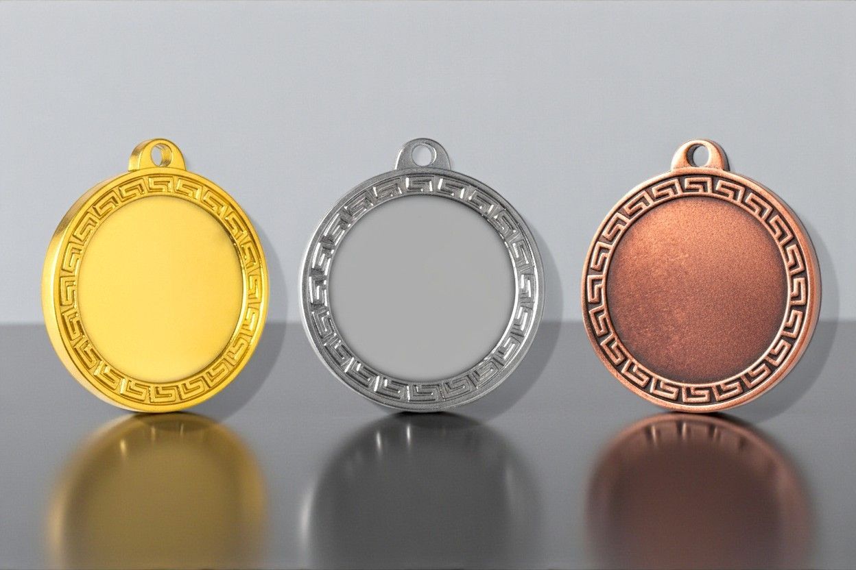 Medaillen gold silber bronze