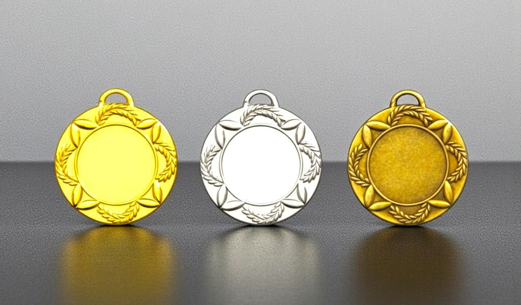 Medaillen gold silber bronze