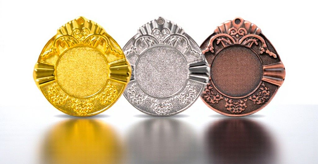 Medaillen gold silber bronze