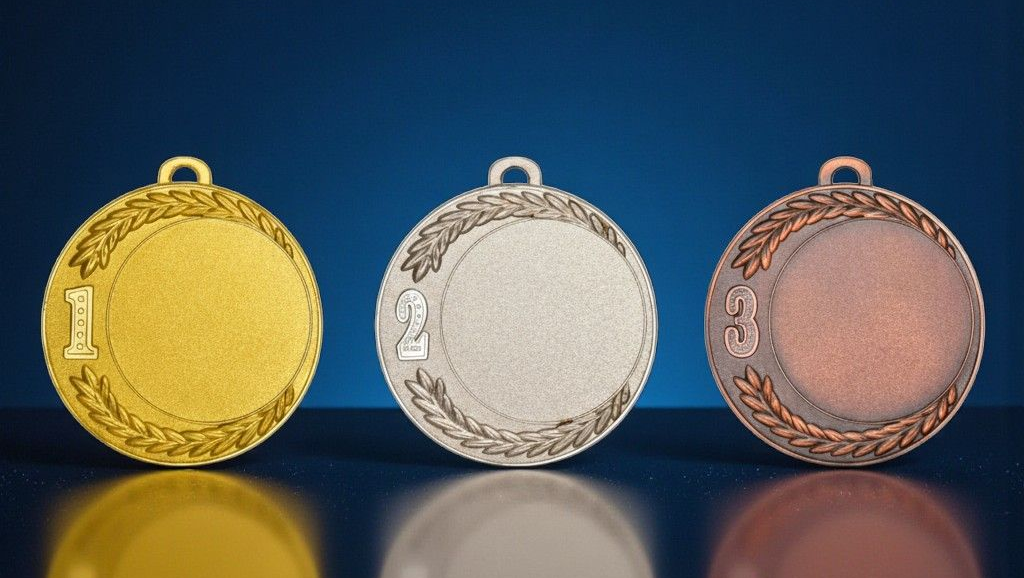 Medaillen gold silber bronze