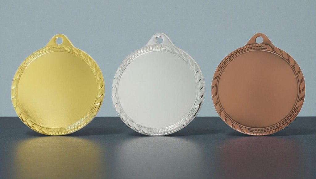 Medaillen gold silber bronze