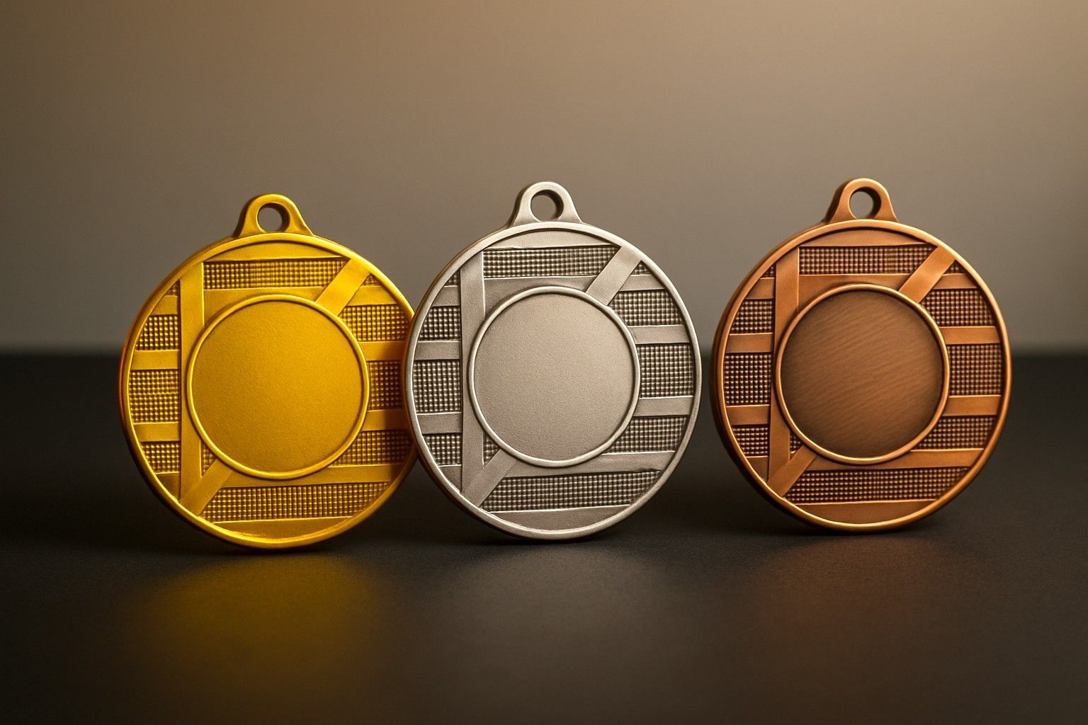 Medaillen gold silber bronze