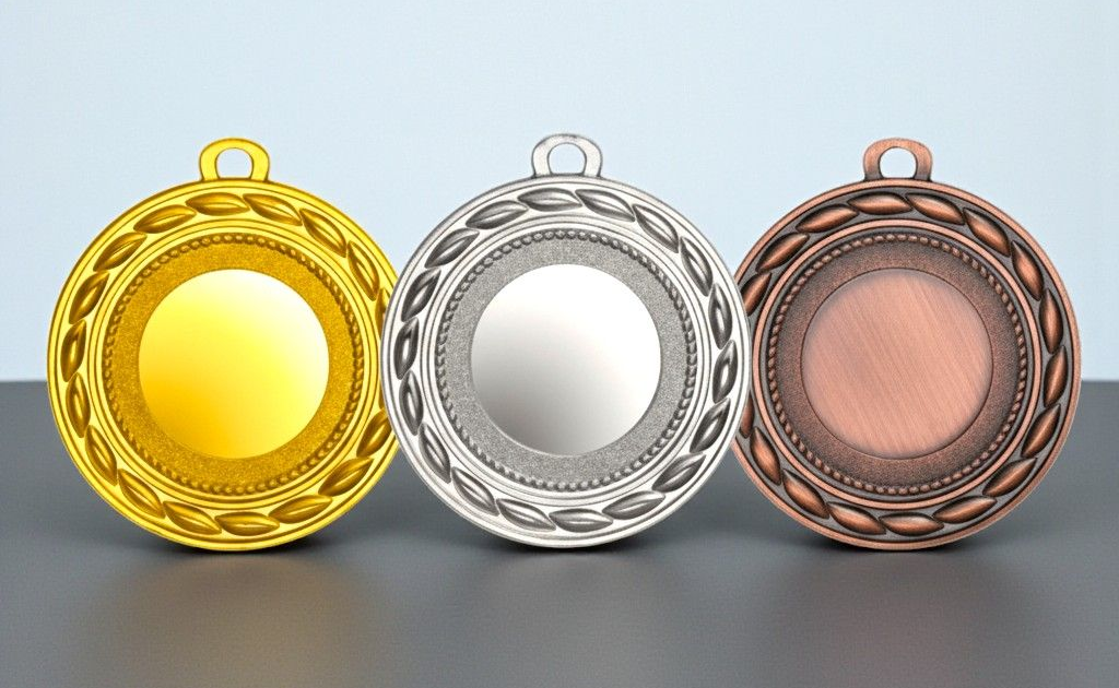 Medaillen gold silber bronze