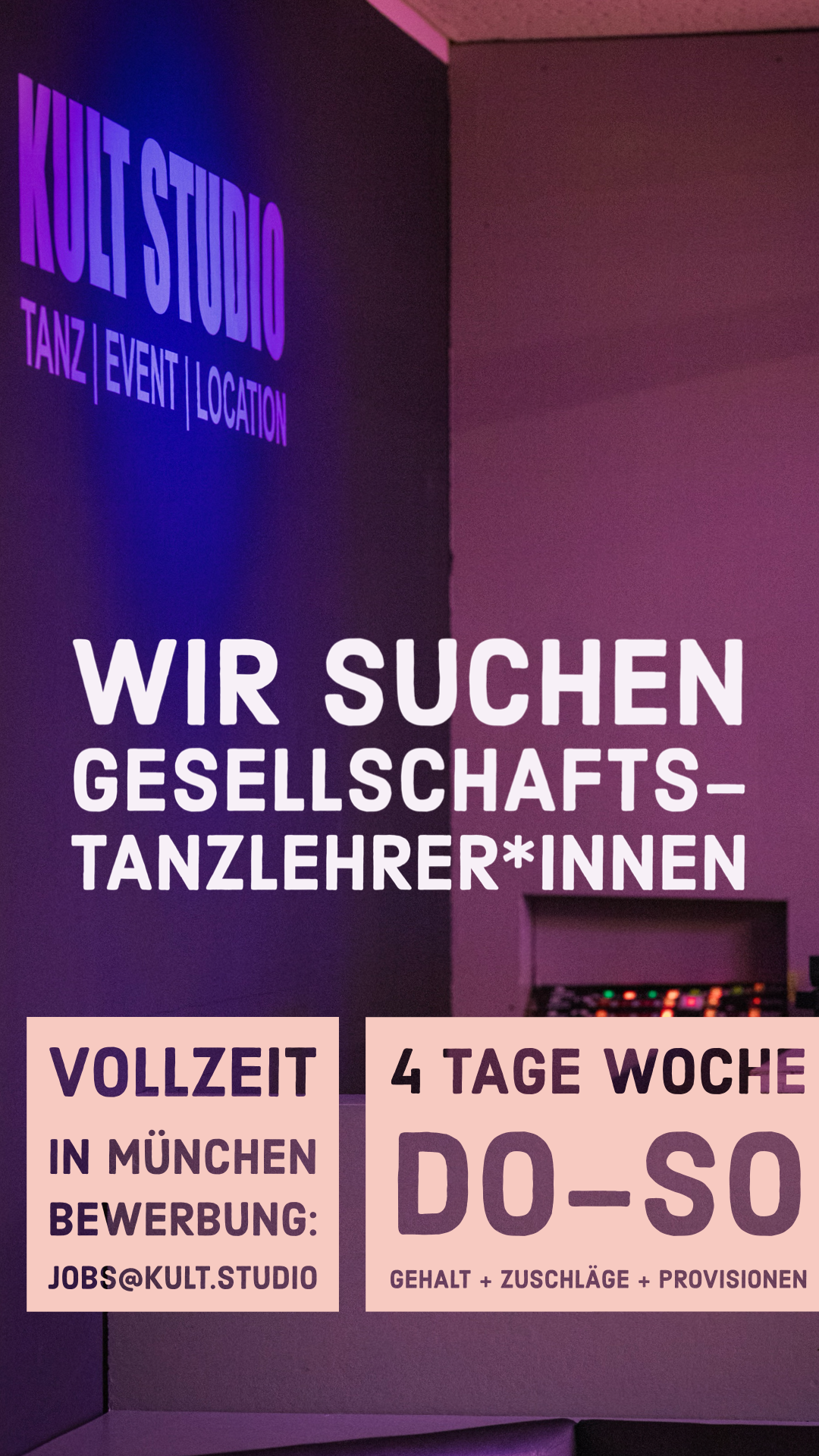 Stellenangebot - ADTV Tanzlehrer München