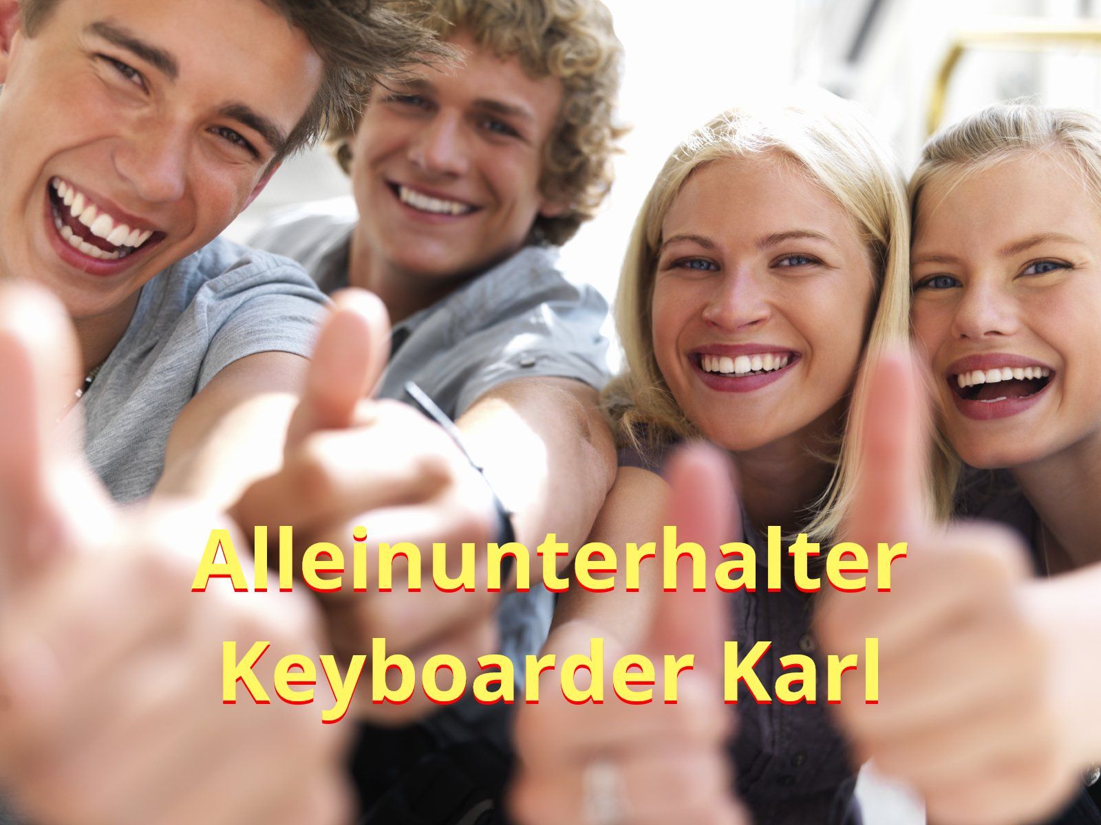 Alleinunterhalter NRW - Keyboarder Karl - Bekannt aus 28 TV Sendungen - jetzt wieder auf Sat1