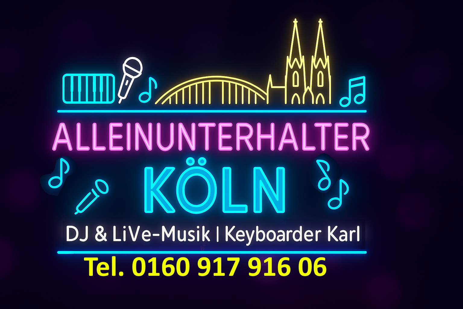 Alleinunterhalter Köln - Live Musik und Party DJ Köln - Keyboarder Karl