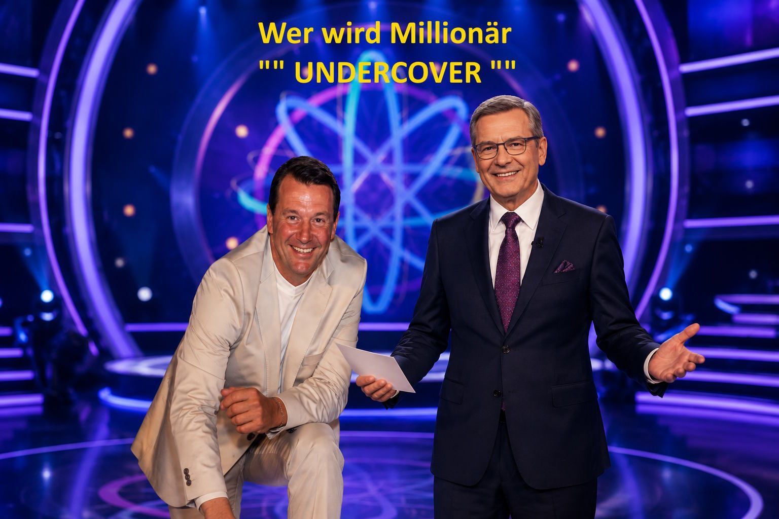 Keyboarder Karl bei Günther Jauch in der Sendung Wer wird Millionär