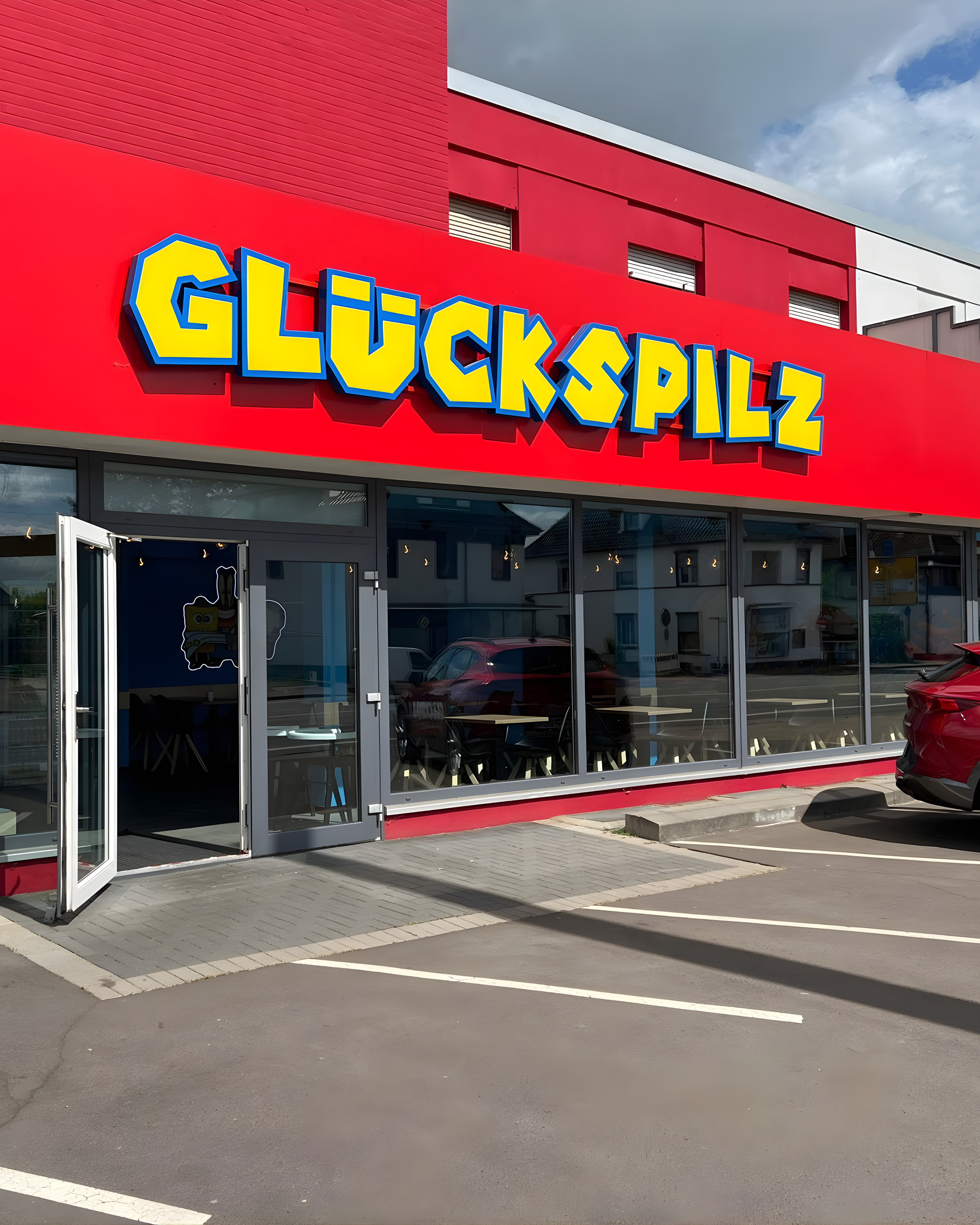 Profil 5 Leuchtbuchstaben an einer Gastronomie Fassade