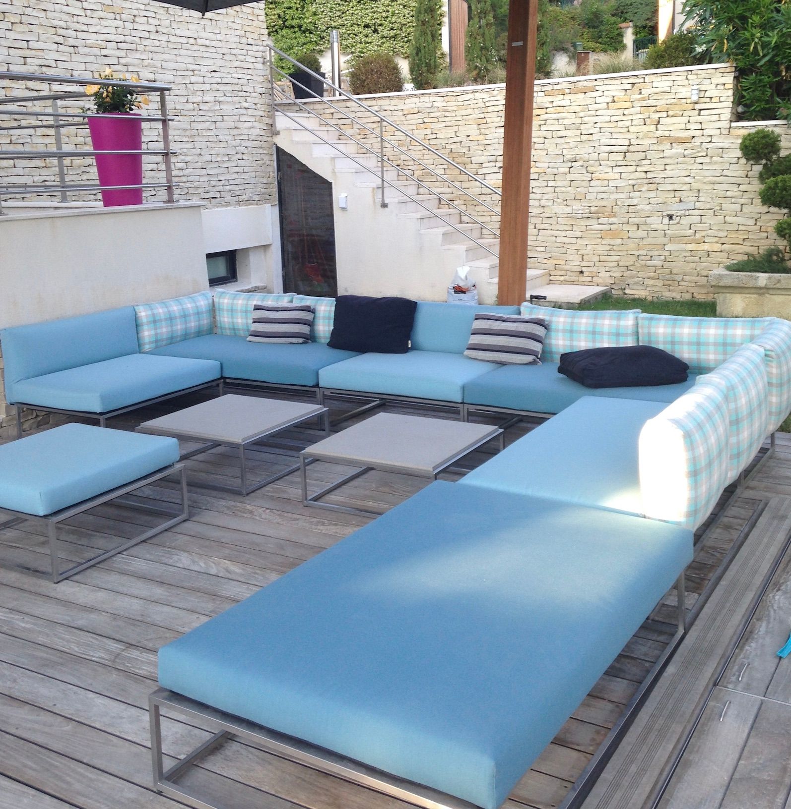 coussin banquette extérieur