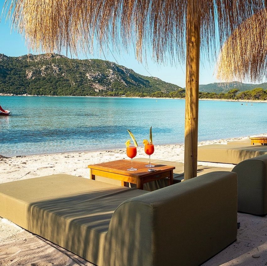 Coussin extérieur sur mesure, matelas de plage privé en sunrbelala