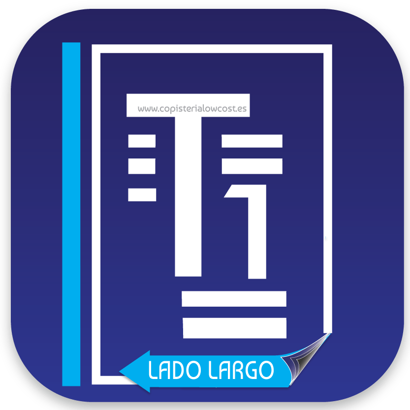 Imprimir archivos pdf. una impresión por cara orientación de pasar la pagina lado largo