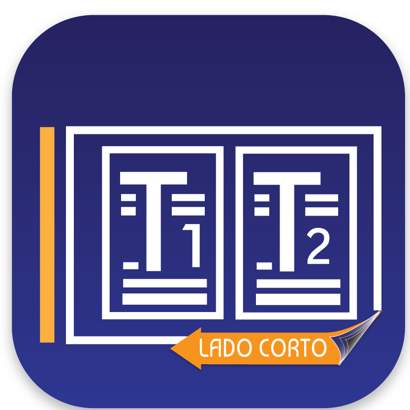 Impresión del archivo con 2 páginas en Vertical