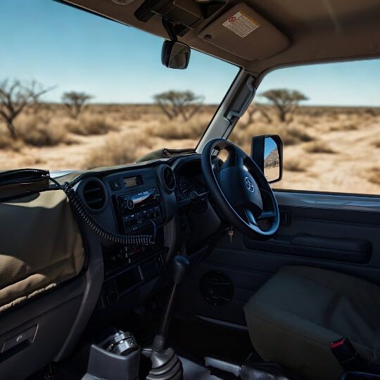 Fahrerkabine mit Infotainment System