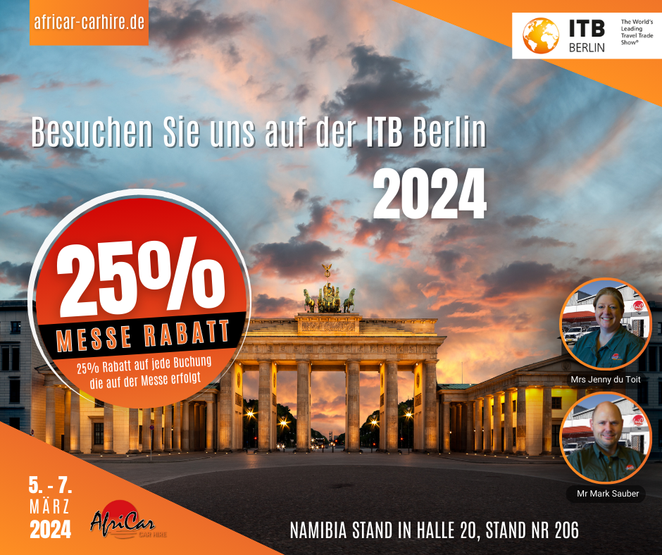 Besuchen Sie uns auf der ITB Berlin 2024. 25% Messe Rabatt