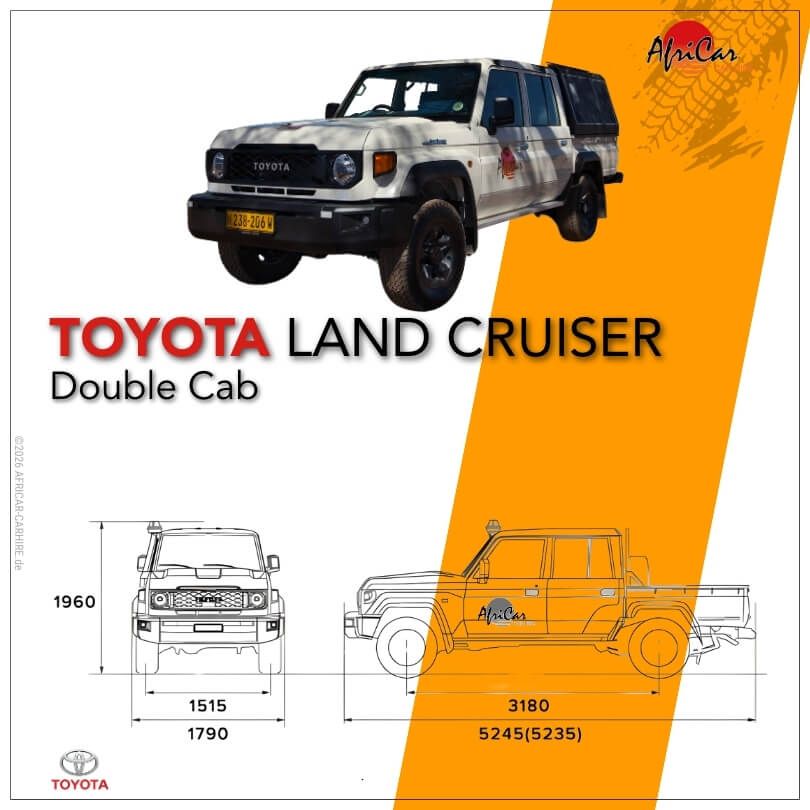 Abmessungen Toyota Land Cruiser Doppel Kabine