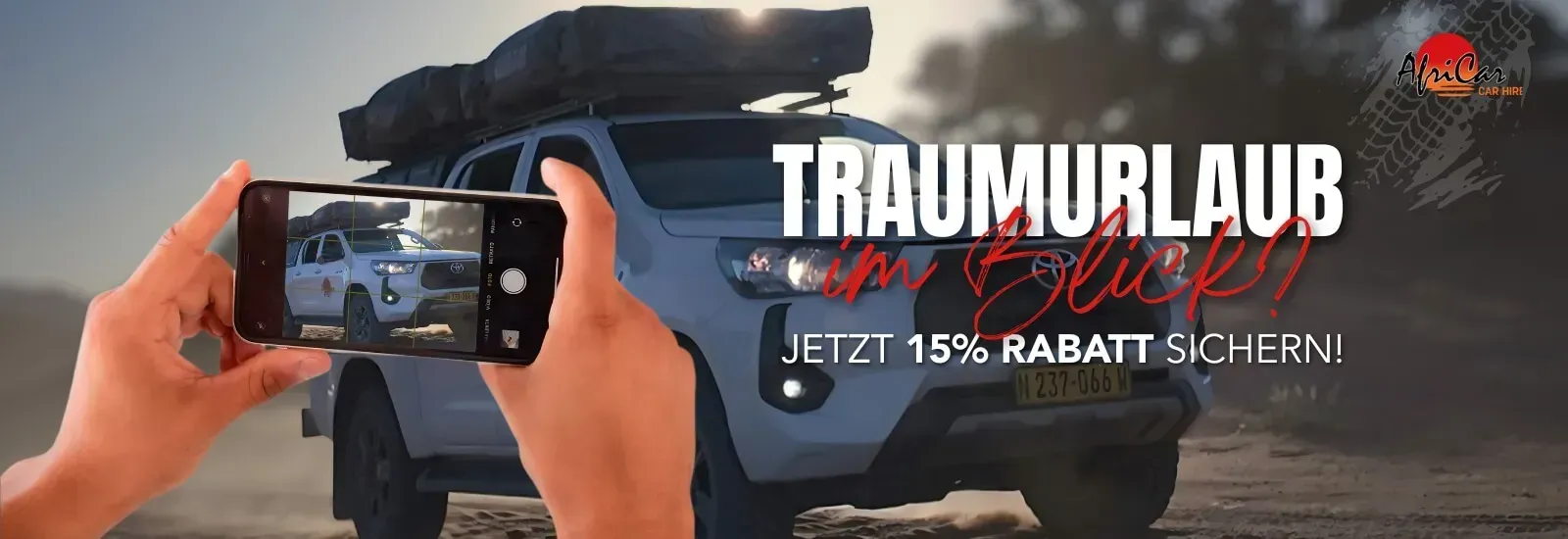 <p class="rteBlock">Jetzt 15 % sparen: Buche Deinen 4x4 für den Reisezeitraum 15.11.–15.12.2025</p>