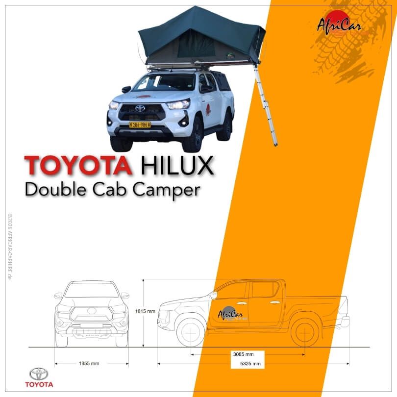 Dimensions Toyota Hilux Camper