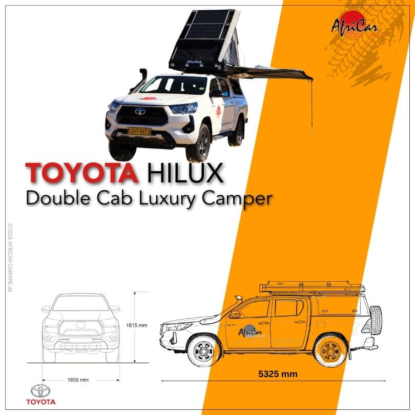 Abmessungen Toyota Hilux Luxury Camper