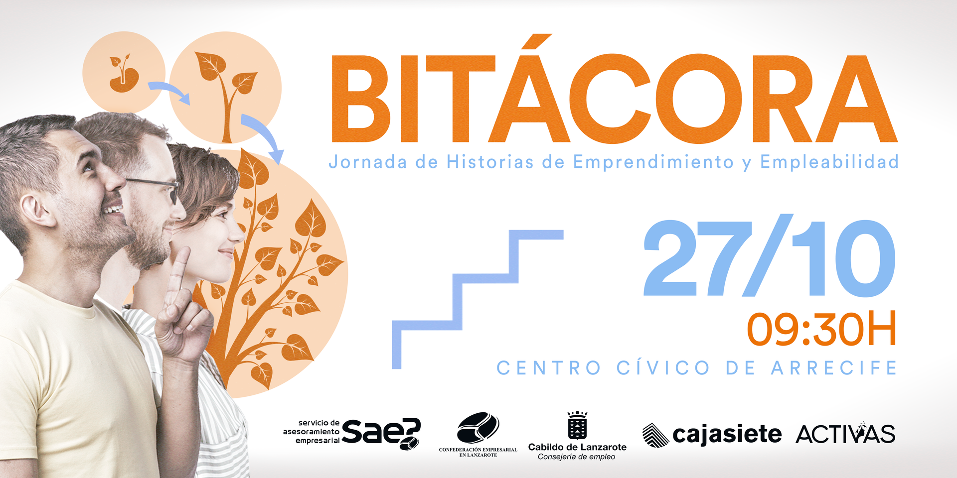 Jornada Bitácora se celebra el viernes 27 de octubre de 2023, a partir de las 09:30 horas, en el Centro Cívico de Arrecife - Lanzarote Jornada Bitácora Historias de emprendimiento y empleabilidad