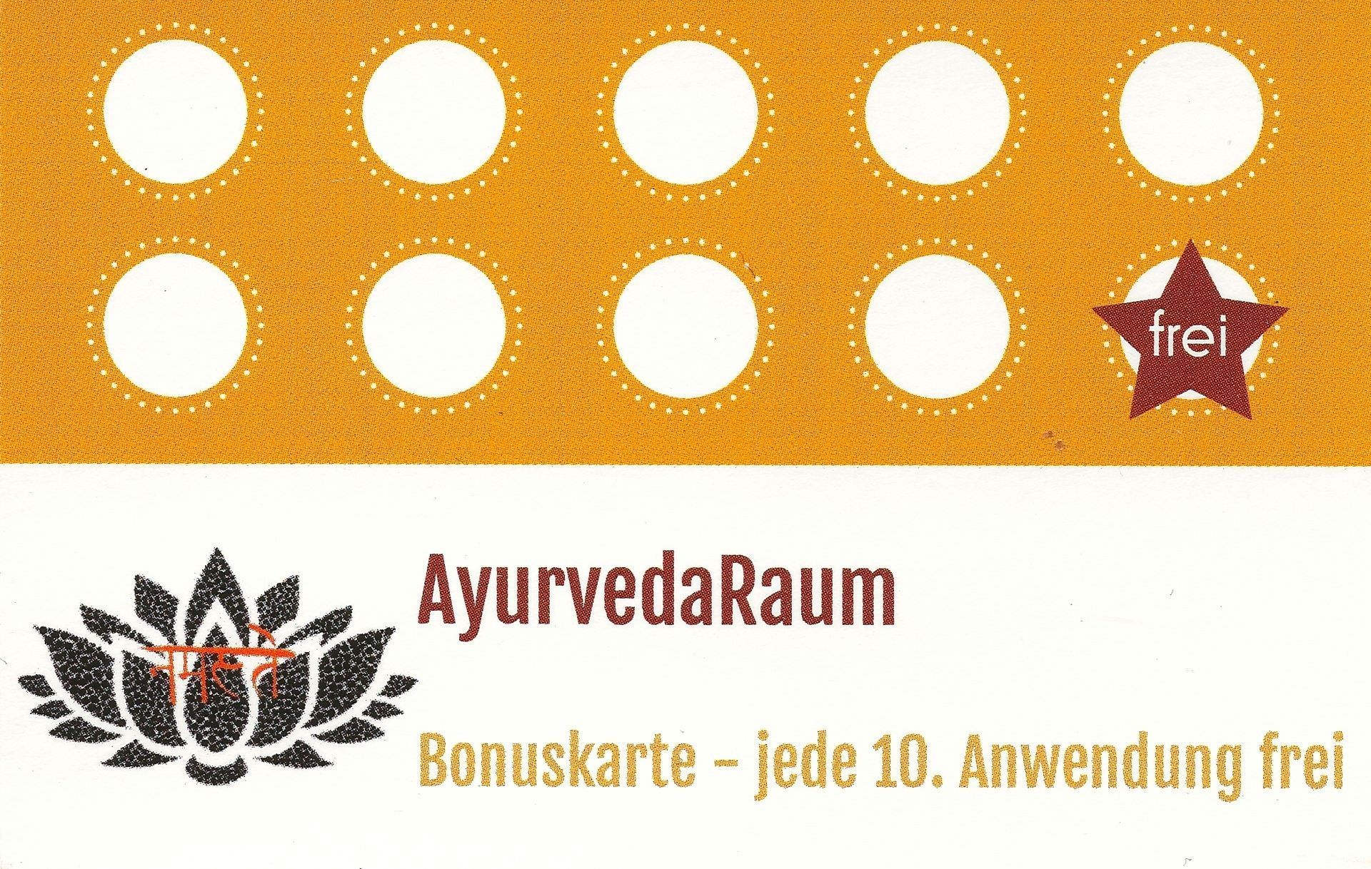 Bonuskarte AyurvedaRaum Bonuskarte AyurvedaRaum