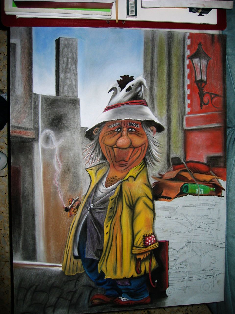 Técnica pastel sobre papel Una de mis comisiones a pastel