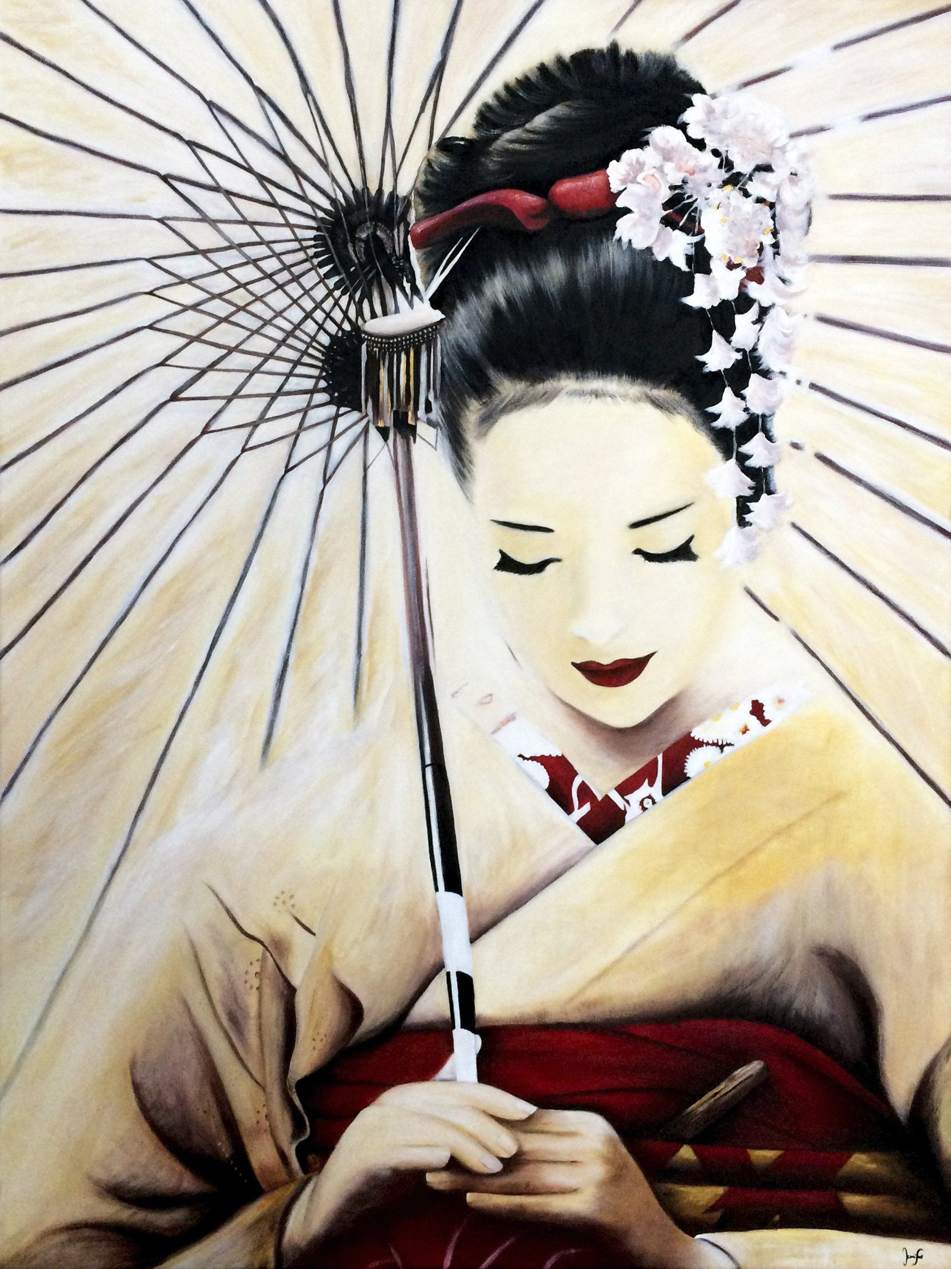 Retrato de Geisha Retrato de Geisha