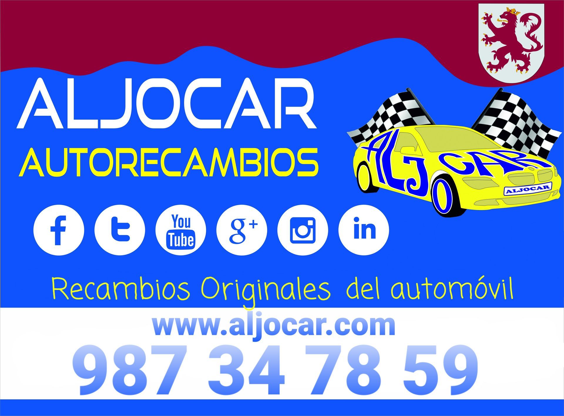 aljocar recambio automovil aceite filtro freno pastillas discos anticongelante limpia parabrisas