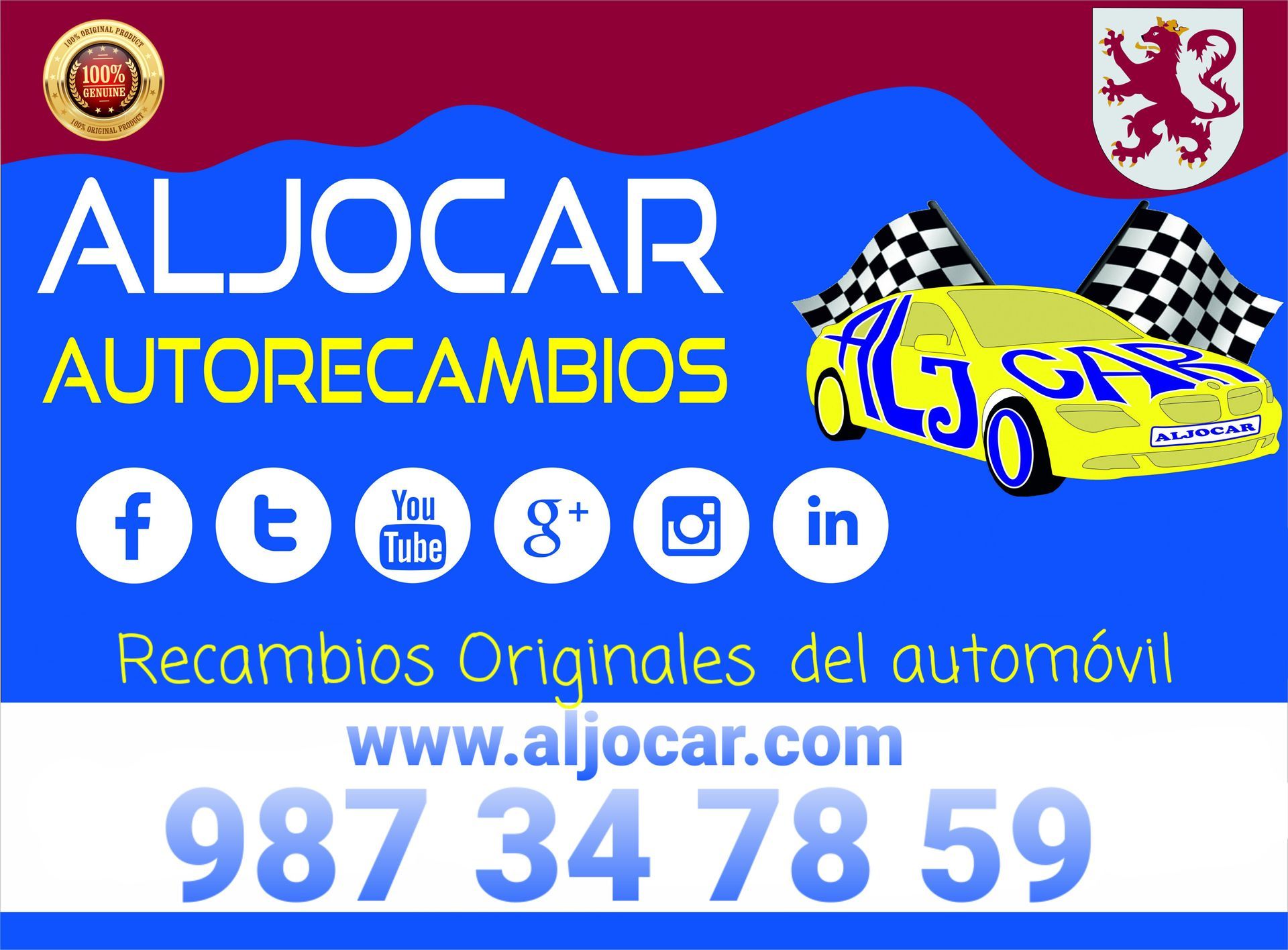 aljocar recambio automovil aceite filtro freno pastillas discos anticongelante limpia parabrisas