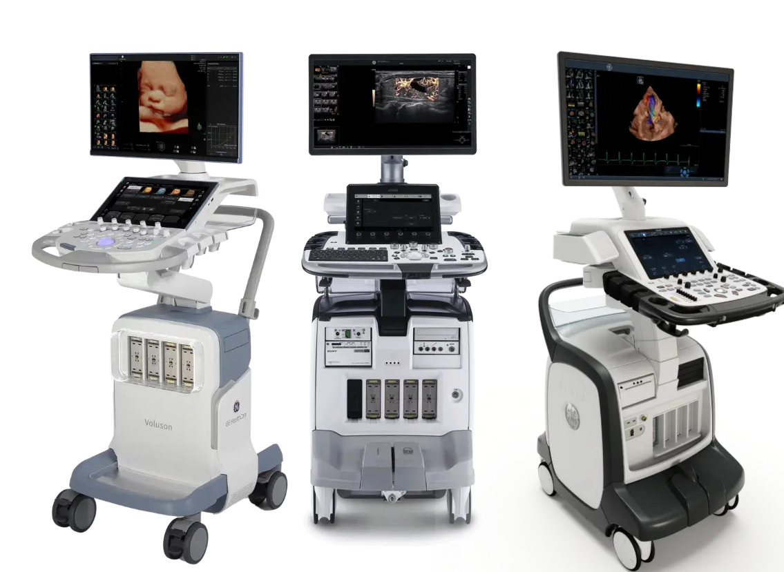 GE Heathcare Refurbished Ultraschallgeräte. Vivid - Logiq - Voluson