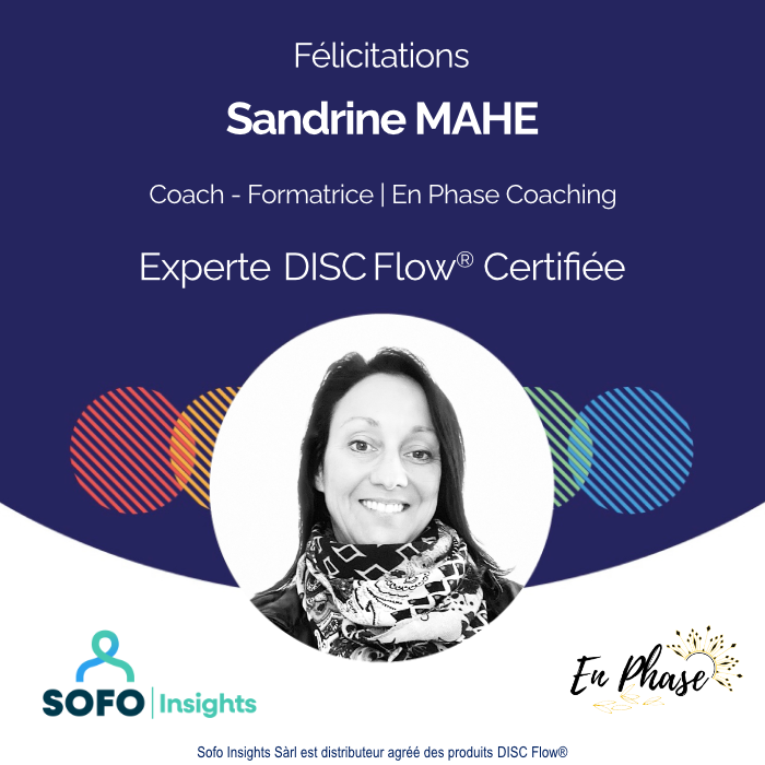 c'est le certificat de sandrine experte disc flow